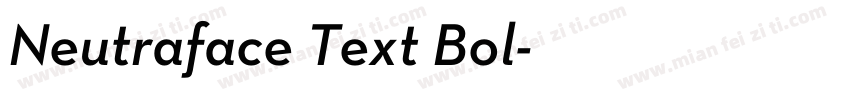 Neutraface Text Bol字体转换